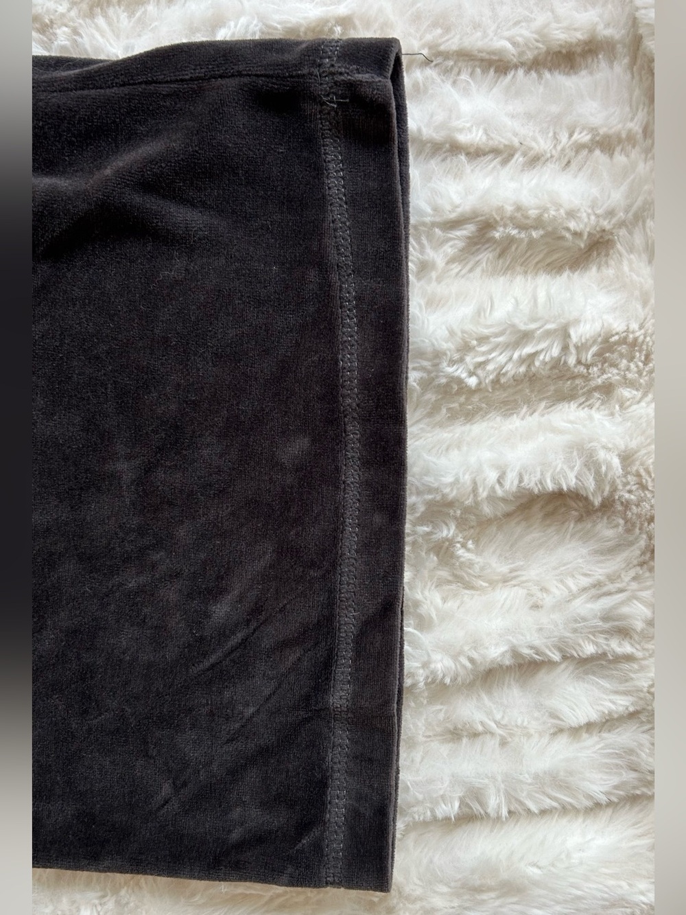 Y2K Vintage Juicy Couture Velour Tracksuit Set Made in USA Charcoal Striped M - Picture 11 of 13